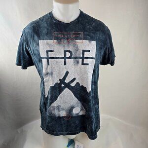 21 Pilots T Shirt Mens Large Blue Band Tee Graphic FPE Tie Dye Music Crew Neck